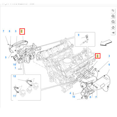 For Maserati Quattroporte Levante Ghibli Turbocharger Gasket OEM 275674