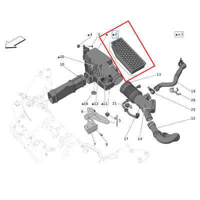 For Maserati Grecale 2.0 I4 (2023+) 3pcs Oil &amp; Air &amp; Pollen Filter OEM 670161180 673013332 675000928