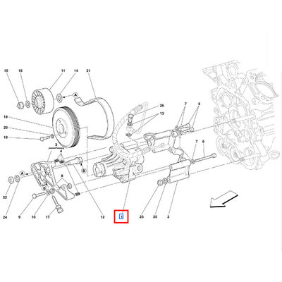 For Ferrari 575M SuperAmerica 612 550 Hydraulic Power Steering Pump OEM 170751