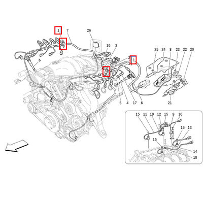 For Maserati GranTurismo Quattroporte M139 4.2 4.7 Ferrari 430 599 Squirt Nozzle Oil Injector OEM 213635