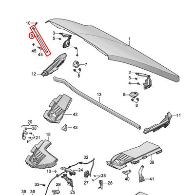 For Bentlye Bentayga 17-23 Front Hood Support Strut OEM 36A823359 36A823359A