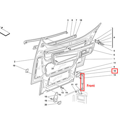 For Ferrari F355 Motronic 2.7/F355F1 Front &amp; Rear Hood Support Strut OEM 62175300