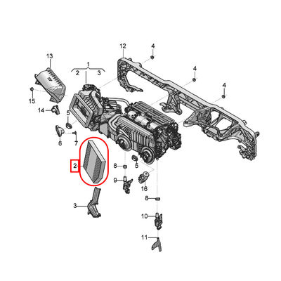 For Bentley Continental GT 2018-2026 Pollen Filter OEM 971819429B 971819429C