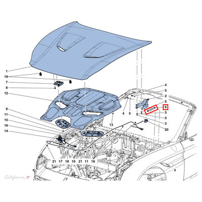 For Ferrari CaliforniaT Front Hood Support Strut OEM 85915100